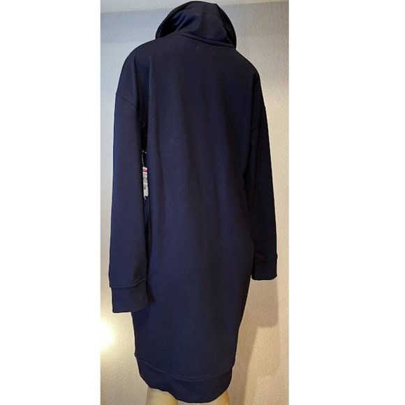 NWT Navy Blue Nordstrom Sweatshirt Dress - Picture 3 of 4